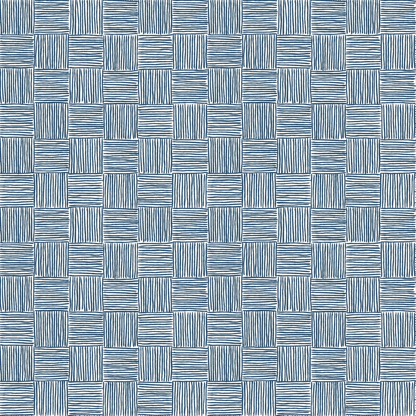 Along The Fields: Plaid Stripe - Navy
